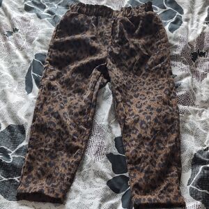 Hayden Girls Black and Brown Textured Trousers